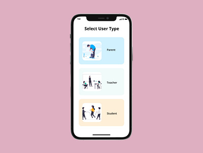 Select User Type design ui