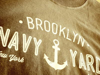 Brooklyn Navy Yard T-Shirt (Army Green) anchor brooklyn brooklyn navy yard t shirt