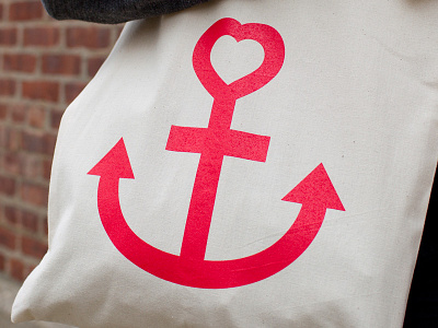 Anchor Heart Tote anchor heart tote tote bag