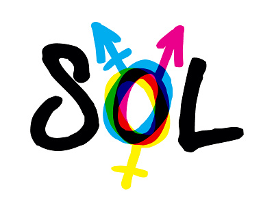 Project SOL Logo arrow lgbtq logo overlap