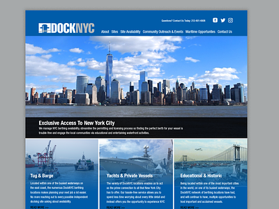 DockNYC Website Concept