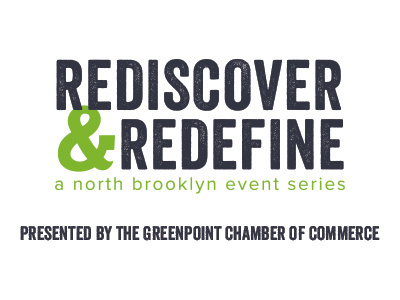 Rediscover + Redefine Logo ampersand brooklyn event greenpoint new york city redefine rediscover