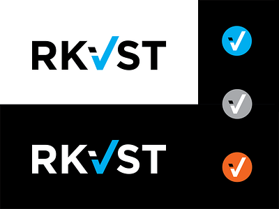 RKVST (Archivist) Final Identity blockchain blue branding check data datasharing identity logo software typography