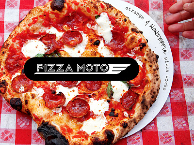 Pizza Moto Postcard