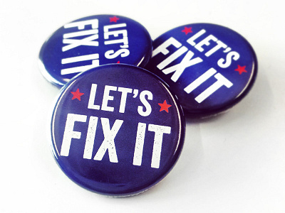 Let's Fix It Buttons