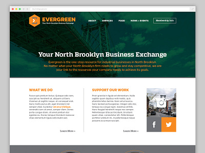 Evergreen Website Concept branding social media web design website wordpres