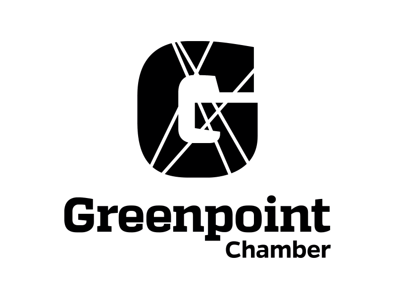 Greenpoint Chamber Logo chamber of commerce concept g greenpoint logo typography water tower