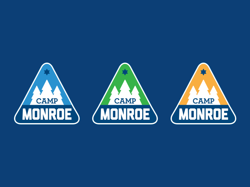 Summer Camp Identity Concept camp star trees woods