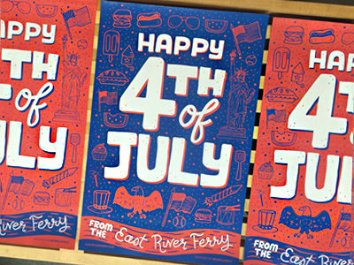 4th of July Poster 4th of july america eagle fourth of july illustration july lettering patriotic red white and blue typography usa