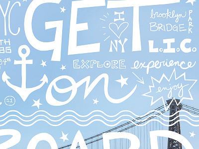 Hand Lettering Magazine Ad ad advertisement anchor hand lettering i love ny illustration magazine typography