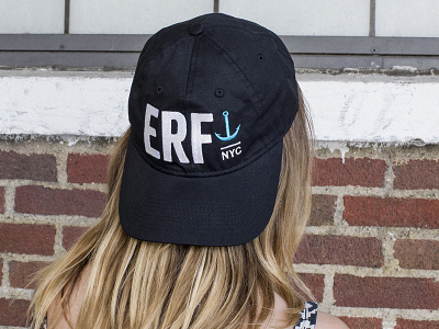 East River Ferry Baseball Cap anchor baseball cap east river ferry hat logo nautical new york city typography