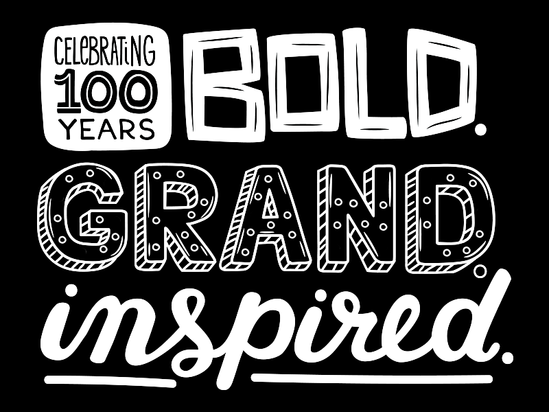 Bold-Grand-Inspired Lettering Animation animation bold cursive gif grand hand lettering inspired lettering type typography