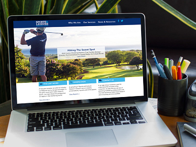 Sports & Leisure Research Group Site design digital golf interactive design responsive ui ux web design websites