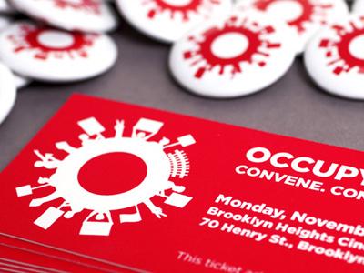 Occupy Branding branding buttons logo occupy ows symbol tickets