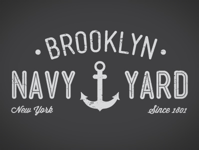 Brooklyn Navy Yard T-Shirt anchor brooklyn brooklyn navy yard navy yard t shirt typography