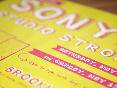 SONYA Studio Stroll 2011 brooklyn illustration poster typography