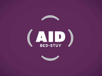 AID Logo branding logo purple typography