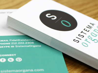 Sistema Organa Business Cards branding business cards logo