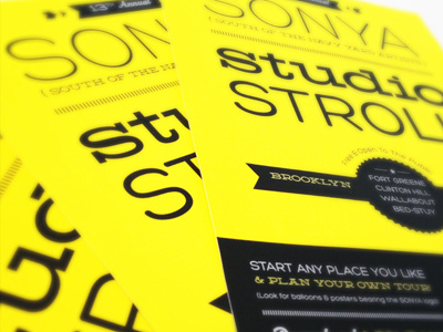 SONYA Studio Stroll 2012 Poster