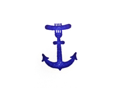 Smorgasboat Anchor anchor hot dog nautical logo smorgasboat
