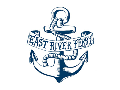 East River Ferry Anchor anchor hand lettering illustration nautical tattoo