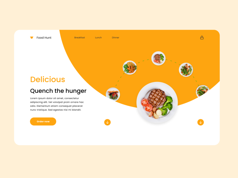Food Hunt by Gbeminiyi Okeowo on Dribbble