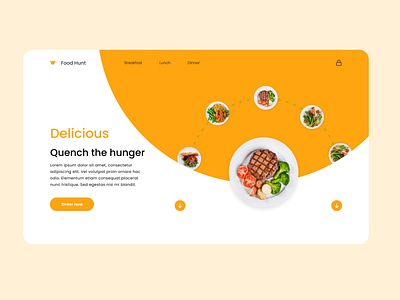 Food Hunt design ui ux