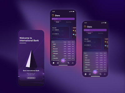 International bank / design 2022 creative design dribbble interface ios 15 iphone 13 ui ux web