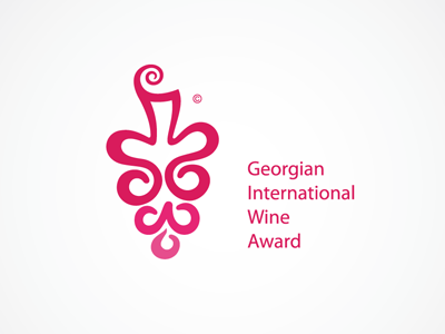 Logo for Georgian International Wine Award © award logo wine logo