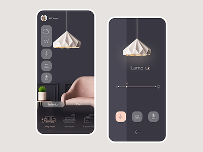 Smart Home App UI app flat illustration interaction minimalist mobile ui pit pit studio pitstudio smart home