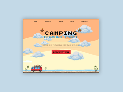 Pixel Camping Concept design ui ux