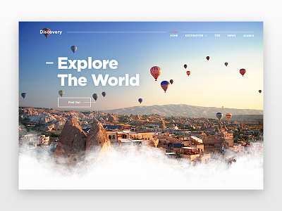 Discovery Travel Blog app blog community discovery interaction landing page tour travel travel blog travelling ui ui design