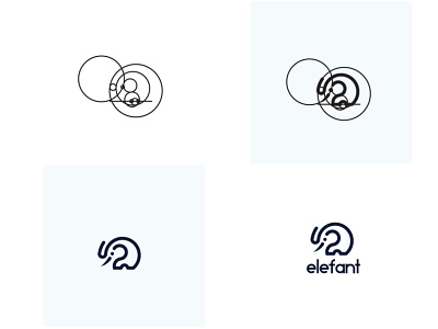 elefant branding design graphic design illustration logo motion graphics typography vector