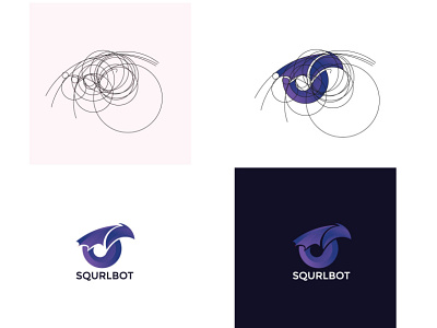 squrlbot branding design graphic design illustration logo motion graphics typography ui ux vector