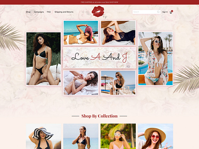 Bikini Website app branding design graphic design ui ux website design