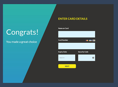 Credit Cart Checkout Form adobe adobe xd design figma graphic design ui uiux ux xd