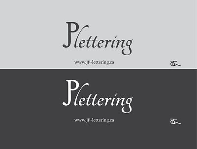 Logo for JP Lettering adobe design font illustration jp letters logo logo illustration logo making script