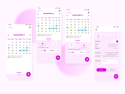 Calendar App app branding design graphic design illustration logo typography ui ux vector