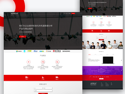 LandingPage landingpage red sketch team ui ux web