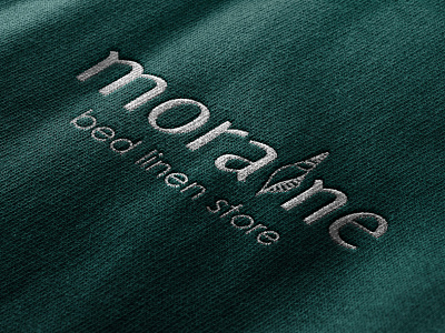 Bed linen store - Morain brandidentity branding design illustration logo typography vector