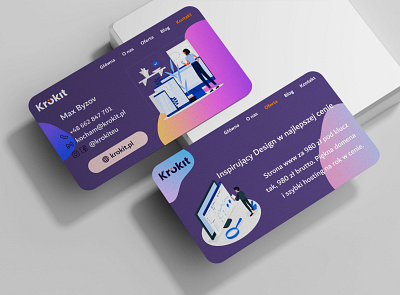 Business Card - Krokit branding graphic design logo motion graphics ui