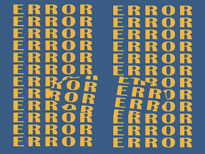 error poster