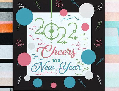 New Year 2022 design illustration typography vector