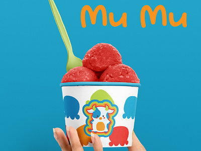 Mu Mu branding design illustration logo typography vector