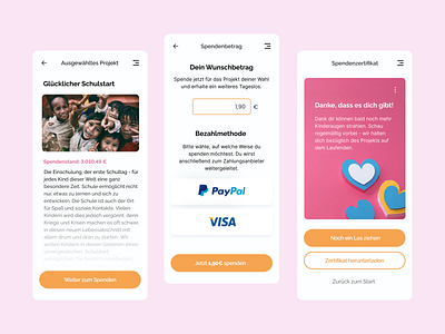 Charity project - mobile app