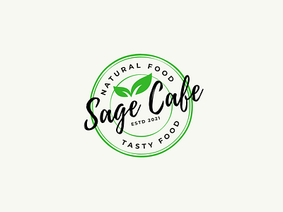 Sage Cafe Logo branding design logo