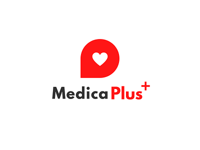 MedicaPlus Logo branding design illustration