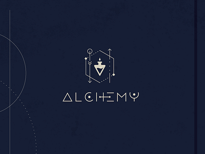 Alchemy alchemy astrology astronomy branding custom lettering flat logo magic mathematical minimal planets sacredgeometry space spiritual vector