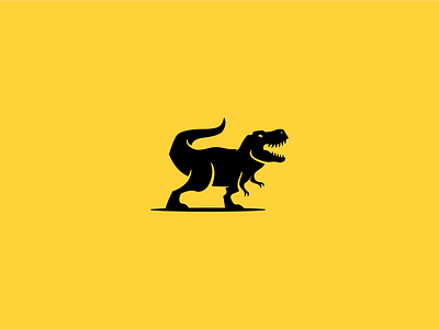 Roaring Rex branding character dinosaur flat gaming icon jurasic logo mascot masculine logo minimal modern predator twitch vector