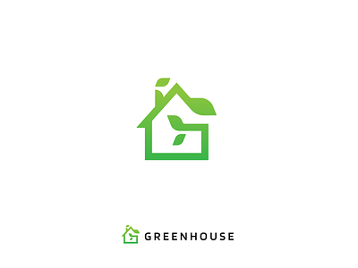 Greenhouse branding flat garden green greenhouse illustration logo minimal modern plants sustainability vector verticalgarden